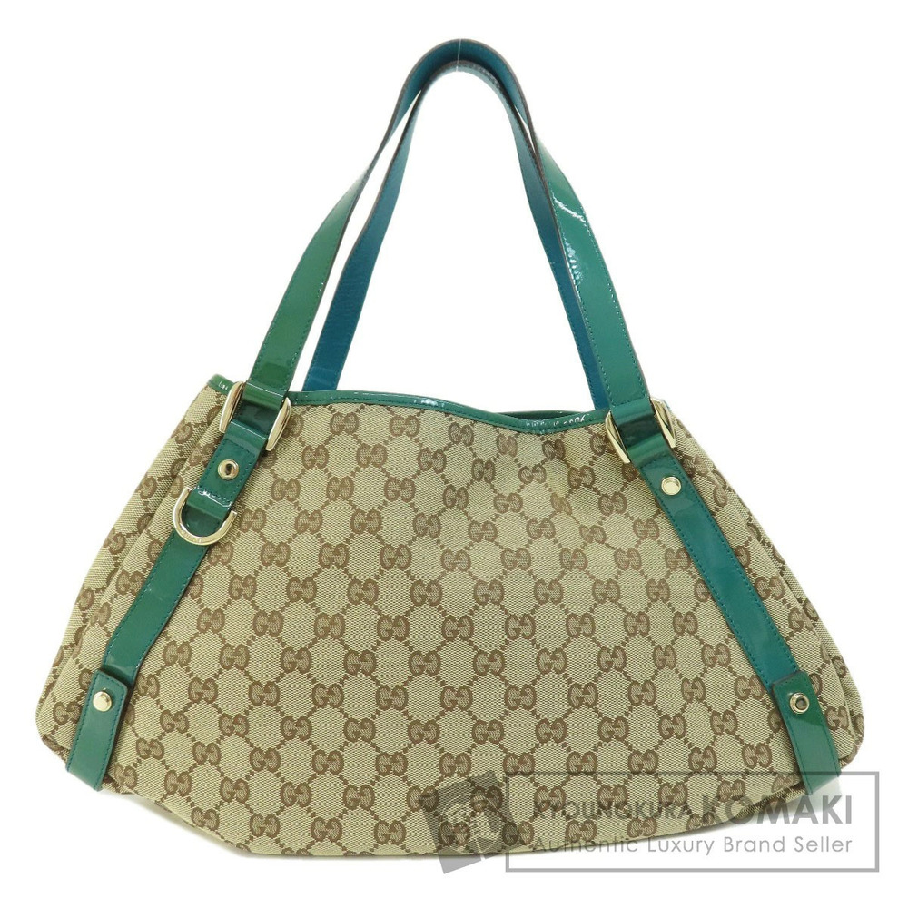 Gucci GG Abbey shoulder bag beige canvas green